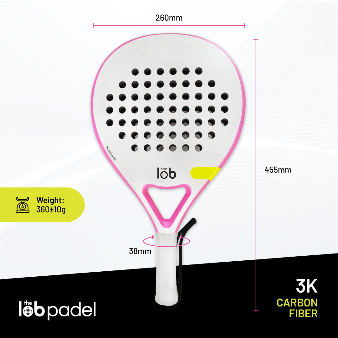 The Lob Padel - 3K CARBON FIBER - PINK