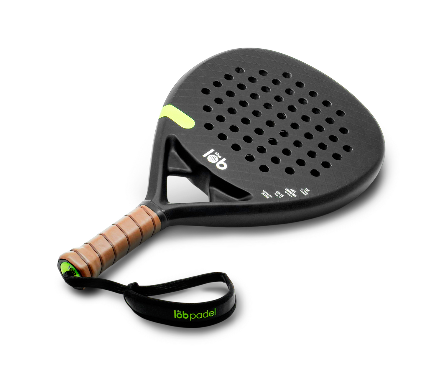 The Lob Padel 12K CARBON FIBER - BLACK