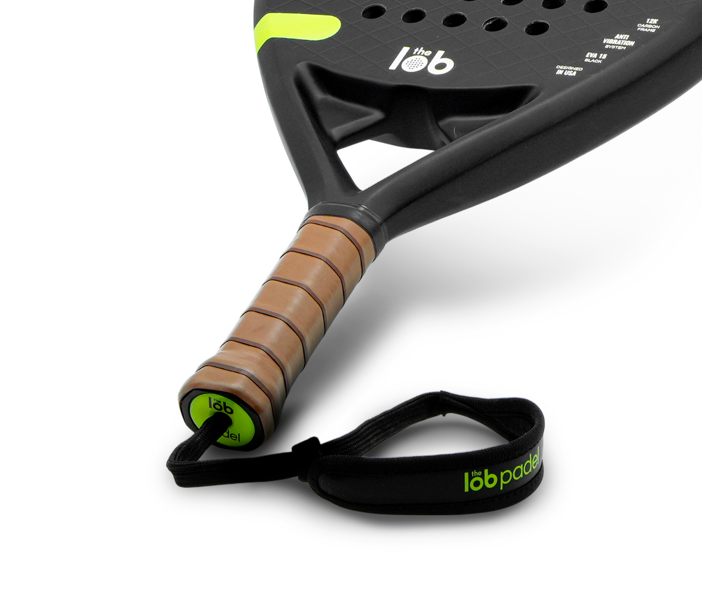 The Lob Padel 12K CARBON FIBER - BLACK
