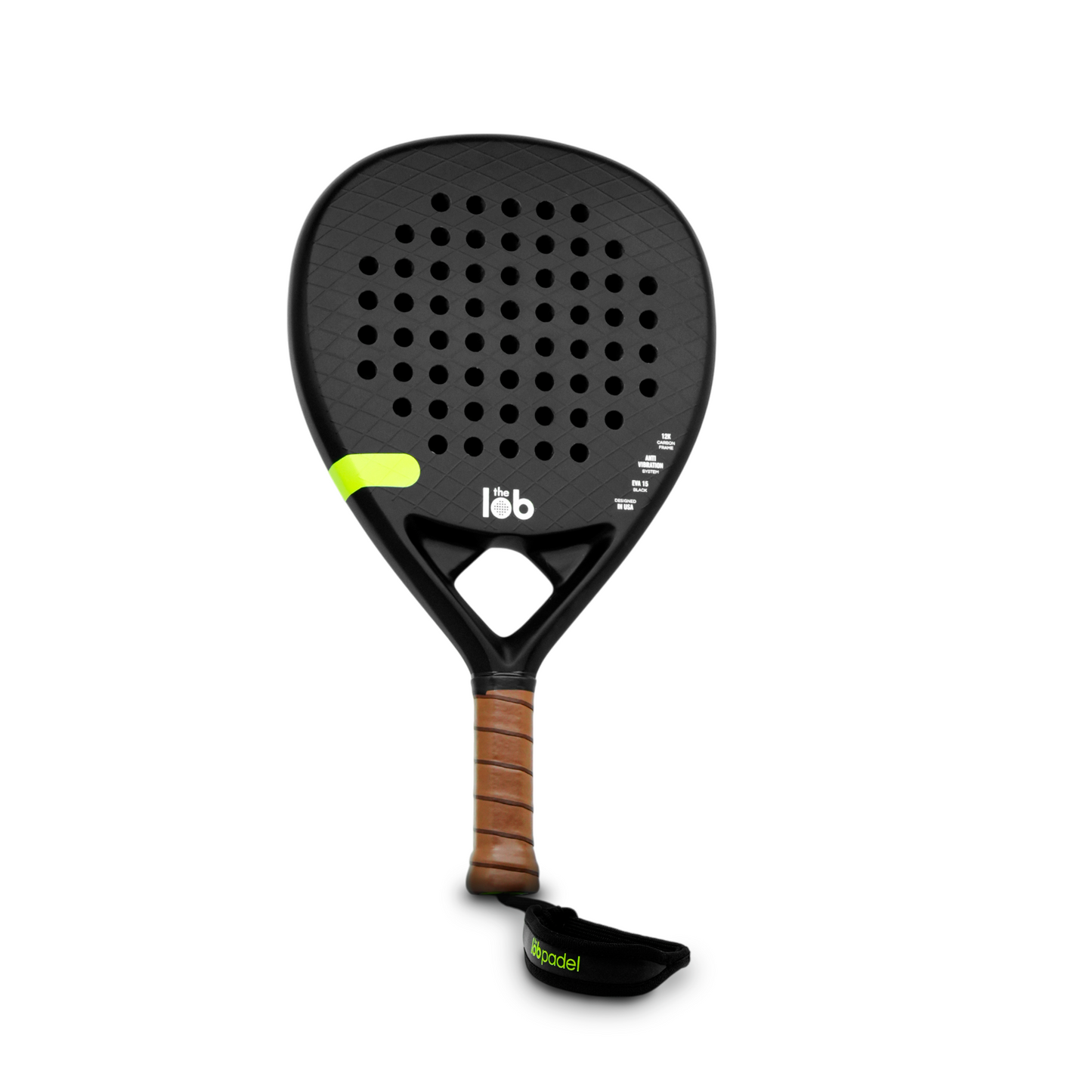The Lob Padel 12K CARBON FIBER - BLACK